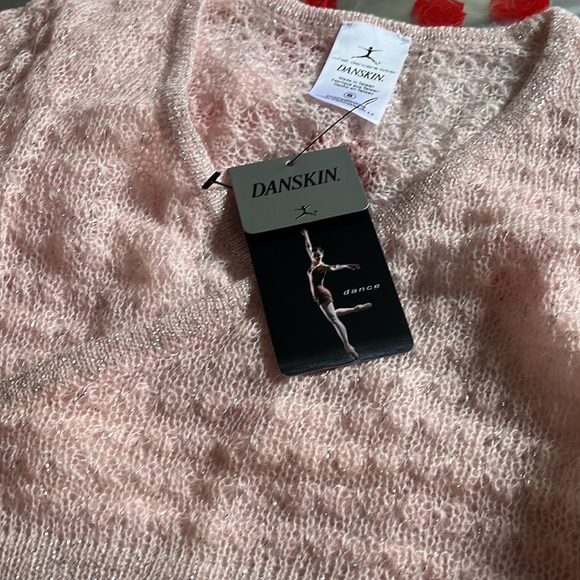 Wrap Knit Ballet Crop Sweater Top Pink Barbie Purple Sheer Blouse Kawaii Pastel - Picture 6 of 17